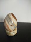 Pakistani Onyx Egg 3” Natural Banded With Round Onyx with Stand