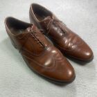 VTG Florsheim Imperial Mens Wingtip Shoes Size 13 B Brown Leather Longwing 93329