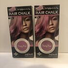 Set Of 2 Splat Hair Chalk Dusty Rose Washable Color Highlights Pastel NEW