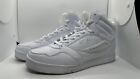 Mens Fila Sz 9 1FM01226 Triple White High Top Sneakers See Pictures!
