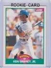 KEN GRIFFEY JR. ROOKIE CARD Seattle Mariners Baseball 1989 SCORE TRADED $$ RC!