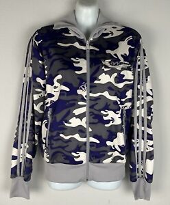 Missy Elliott x Adidas Vintage Purple Camo  Track Jacket Full Zip Womens Medium