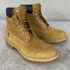 Timberland Premium 6 in Men's Boots Size 11.5 Wheat Brown Nubuck Waterproof NEW
