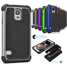 For Samsung Galaxy S5 i9600 Phone Case Hybrid Defender Rugged Rubber Hard Cover
