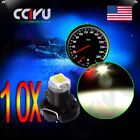 10pcs White T3 Neo Wedge LED Bulb A/C Climate Control Instrument Cluster Light