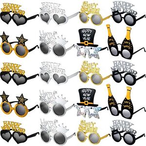 Sratte 40 Pieces Happy New Year Glasses New Years Eve Party Eyeglasses 2024 H...