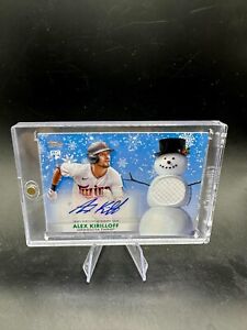 ALEX KIRILLOFF 2021 TOPPS HOLIDAY ROOKIE RC PATCH Relic AUTO RPA SP #1/25 1/1