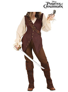 Women's Disney Pirates Caribbean Elizabeth Swann Costume SIZE XS (with defect)