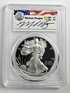 2021 W $1 Silver Eagle Proof 1oz Coin Type - 1 | PCGS PR70DCAM | Michael Regan
