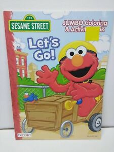 NEW Sesame Street LETS GO Coloring & Activity Book