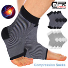 Copper Sleeve Compression Socks Plantar Fasciitis Foot Arch Ankle Support Brace