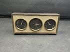 Airguide Thermometer Hygrometer Barometer  3 Dial Station - Brass Border