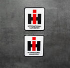 2pc IH INTERNATIONAL HARVESTER Block stickers decal Tractor Truck Farm Pick Size