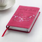 KJV HOLY BIBLE King James Version Pink Faux Leather Floral Pocket Edition NEW