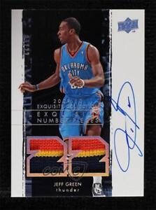 New Listing2009-10 Exquisite Collection Number Pieces Dual Patch Auto 9/22 Jeff Green
