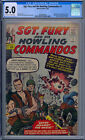 CGC 5.0 SGT FURY AND HIS HOWLING COMMANDOS #1 1ST APP NICK FURY 1963 OW/W PAGES