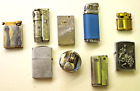 VTG LOT 9 pc of mixed brands/Imco/ Gamma antique cigarette LIGHTERS, NOT WORKING