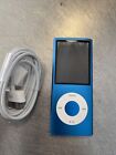 Apple iPod nano 4th Generation Blue 16GB.   New Battery. New