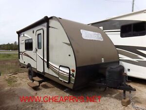 Used short RV small camper trailer Coleman murphy bed sleep 4 LITE no winnebago