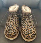 UGG Classic Ultra Mini Leopard, Size 9 Women's Snow Boots 1117533