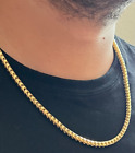 Franco RD necklace 14k solid gold mens necklace 22” | 30 grams gold | 3.5 MM |