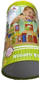 Kids Wooden Building Blocks Set Create Imagine Educational Construct Kit 150pcs