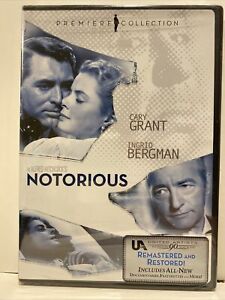 Hitchcock's NOTORIOUS (DVD, 2008); CARY GRANT, INGRID BERGMAN.  Sealed, new.