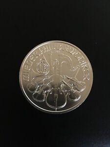 2021, 1 ounce, Austrian Philharmonic Silver Coin, UNC, Trivial Rim Dings