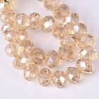 3mm 4mm 6mm 8mm 10mm 12mm AB Rondelle Faceted Crystal Glass Loose Beads lot