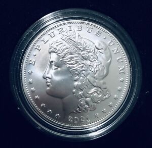 2021-P Morgan Silver Dollar Philadelphia w/Box and COA 21XE 100th anniversary