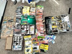 Huge Lot Fishing Lures Vintage to Modern + Worms, Spinners, Spoons, Hooks+ More!
