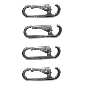 New Listing4 Pcs Marine Stainless Steel T304 Spring Snap Open End 200 Lbs WLL Rig Lift Hook
