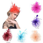 Flower Feathers Wedding Small Mini Top Hat Royal Hair Clip Fascinator Ascot Race