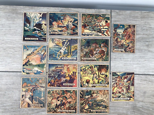 New ListingWW2 Picture Gum Tobacco Card Lot First American Shot General MacArthur Japanese