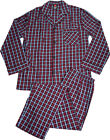 Hanes Men's Woven Cotton Blend Long Sleeve Plaid Sleepwear Pajama Set
