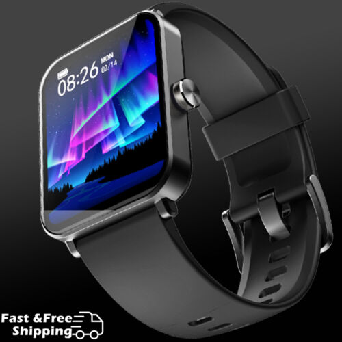 Blood Oxygen/Heart Rate/Sleep Monitor Smart Watch Men Women For iOS Android