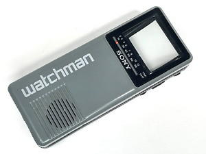 Vintage Sony Watchman FD-10A Black & White UHF VHF Portable Handheld TV - WORKS