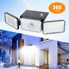 368 LED Solar Power PIR Motion Sensor Light Outdoor Security Garden Waterproof