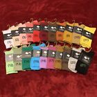 Solid Casual Candy Color Crew Cotton Socks Fashion Men's Size 7.5 - 9.5 New