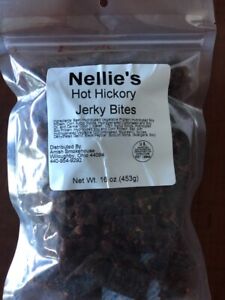 New ListingNellie's Beef Jerky Bites, 1 Pound Bulk Bag, Hot Hickory