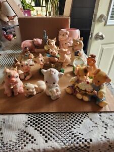 Collectible PIG Figurines!! Full Set For Sale, Includes Pig Mug.