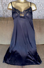 Vintage Satiny Silky Soft Nylon Lace Full Slip Dress Lingerie Plus Size 44