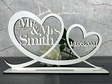 Personalised Mr & Mrs Top Table Sign & Date Mr and Mrs Wedding Decoration Gift