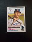New Listing2022 TOPPS HERITAGE ERNIE CLEMENT ON CARD RC AUTO BLUE JAYS