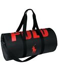 POLO Red Duffle Bag Red & Black with zipper weekender gym carry bag NEW