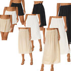 US Women Half Slip Petticoat Elastic Waisted Underskirt in 3 Lengths Under Dress