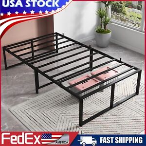 14-inch Twin Size Platform Bed Frame Heavy Duty Metal Sturdy Steel Slats Support