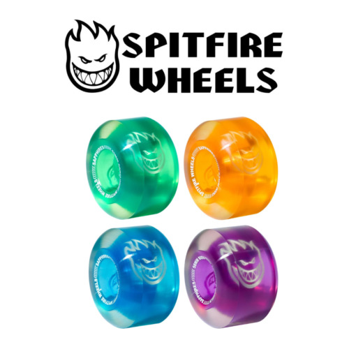 Spitfire Skateboard Wheels Sapphire 90A Soft and Fast with F4 Core Set of 4