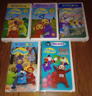 Lot of 5 Teletubbies VHS Tapes PBS Kids~Go~Bedtime~Big Hug~Funny Day