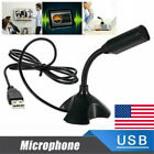 USB Mini Desktop Speech Microphone Mic Stand for PC Laptop Computer Notebook US